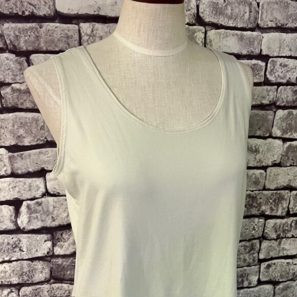 Chico's Additions Ivory Sleeveless Tank Size L - Picture 2 of 9